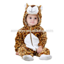 Мягкие детские комбинезон костюм onesie мультфильм животных костюм домашняя одежда пижама,фланель,мини-леопард-малыш,милый полотенце с капюшоном